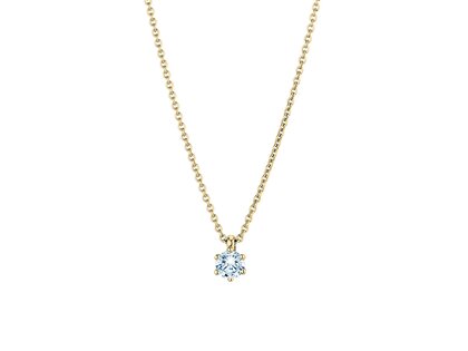 Anhänger Classic Labordiamant in 14K Gelbgold mit Labordiamant 0,25ct E/VS