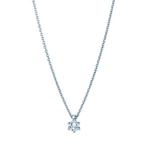 Anhänger Classic in 14K Weißgold mit Diamant 0,15ct G/SI