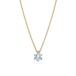 Anhänger Classic in 18K Gelbgold mit Diamant 0,50ct GSI G/SI