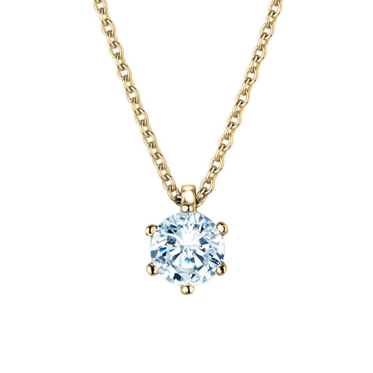 Anhänger Classic Labordiamant in 14K Gelbgold mit Labordiamant 0,75ct E/VS