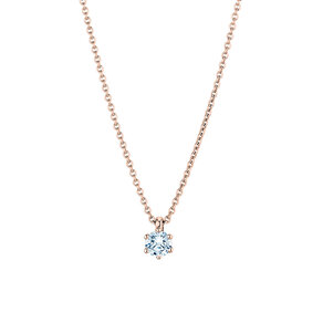 Anhänger Classic Labordiamant in 18K Roségold mit Labordiamant 0,25ct E/VS
