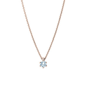 Anhänger Classic in 18K Roségold mit Diamant 0,15ct GSI G/SI