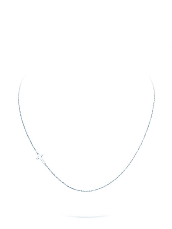 Halskette Cross in Silber 925/- poliert