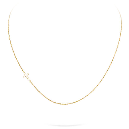 Halskette Cross in 14K Gelbgold poliert