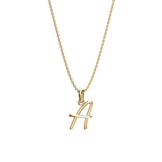 Buchstaben-Anhänger Dalí A in 14K Gelbgold