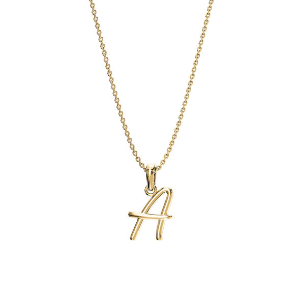 Buchstaben-Anhänger Dalí A in 14K Gelbgold