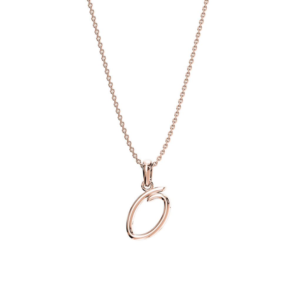 Buchstaben-Anhänger Dalí O in 18K Roségold