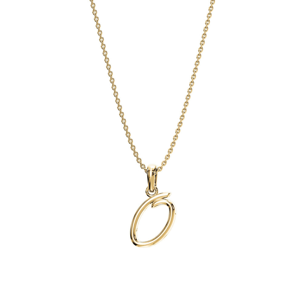 Buchstaben-Anhänger Dalí O in 14K Gelbgold