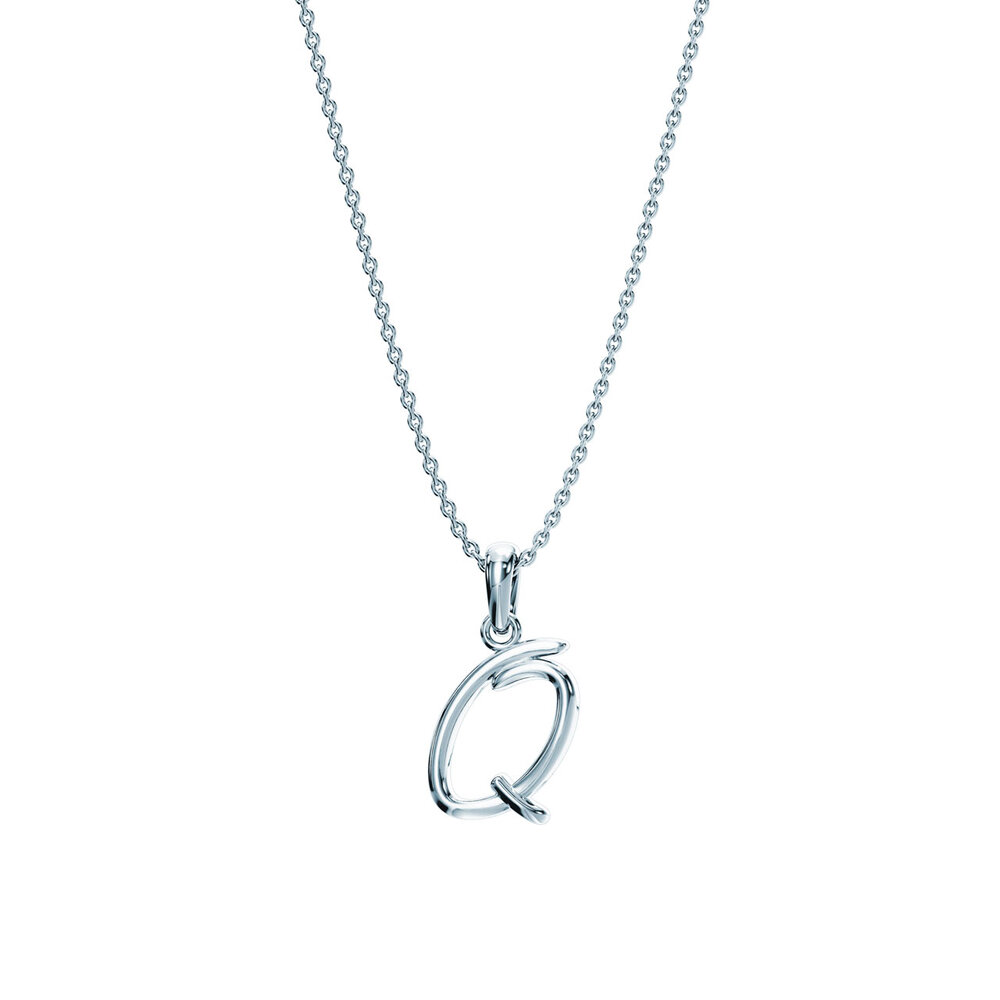 Buchstaben-Anhänger Dalí Q in Silber 925/-