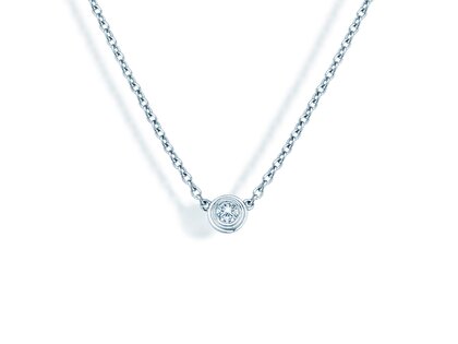 Anhänger Diamond Bowl Labordiamant in 9K Weißgold mit Labordiamant 1,00ct E/VS