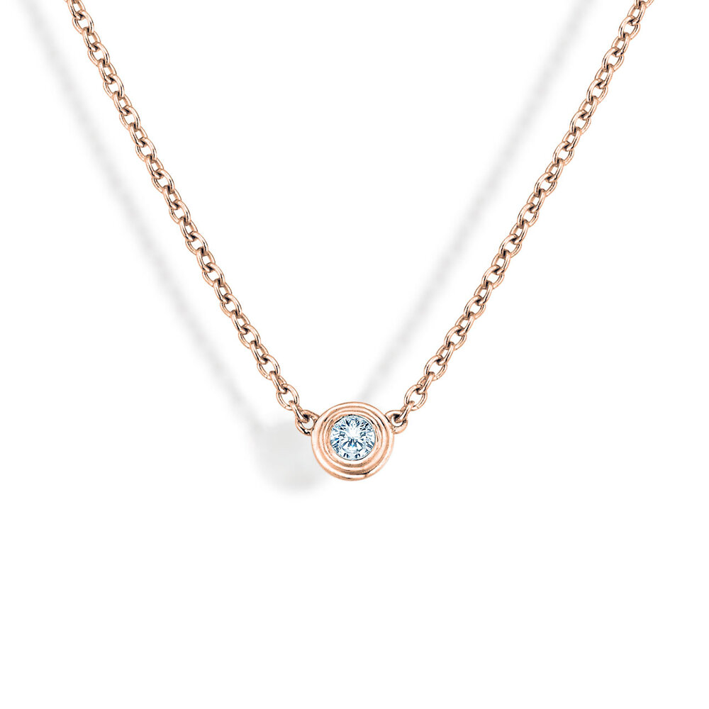 Anhänger Diamond Bowl in 14K Roségold mit Diamant 1,00ct