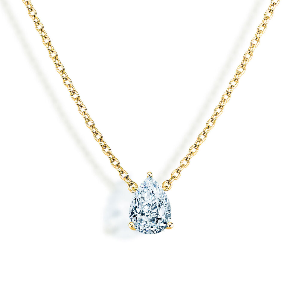Anhänger Diamond Drop in 14K Gelbgold mit Diamant 0,50ct