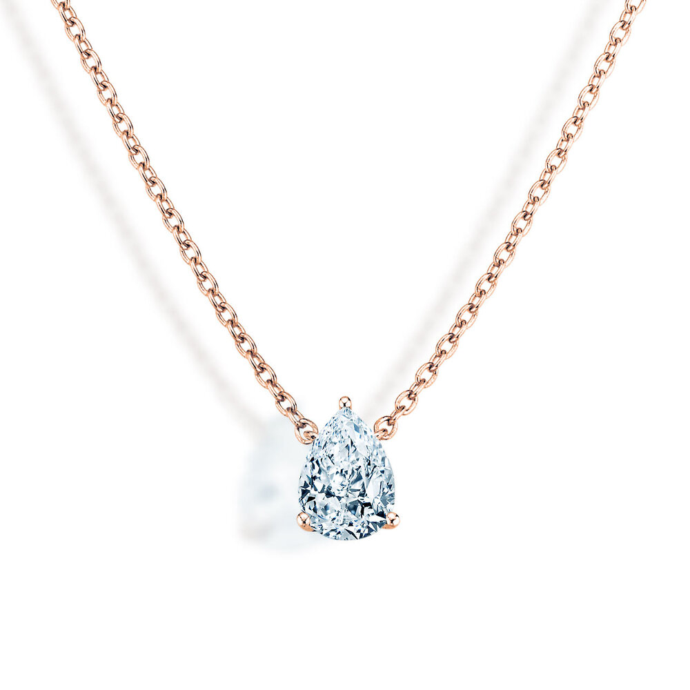 Anhänger Diamond Drop in 18K Roségold mit Diamant 1,00ct
