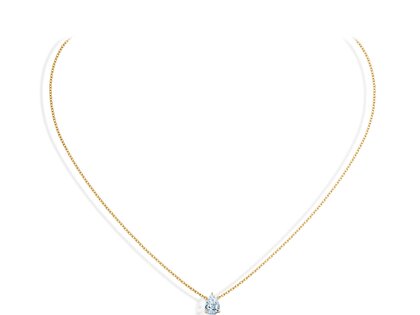 Anhänger Diamond Drop Labordiamant in 9K Gelbgold mit Labordiamant 0,15ct E/VS