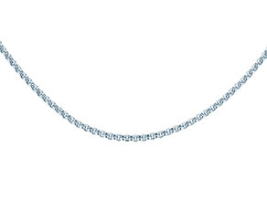 Erbsenkette in Silber 925/- 45cm 2,5mm