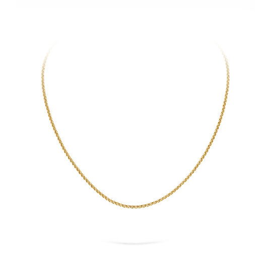Erbsenkette in 14K Gelbgold 45cm 2,5mm
