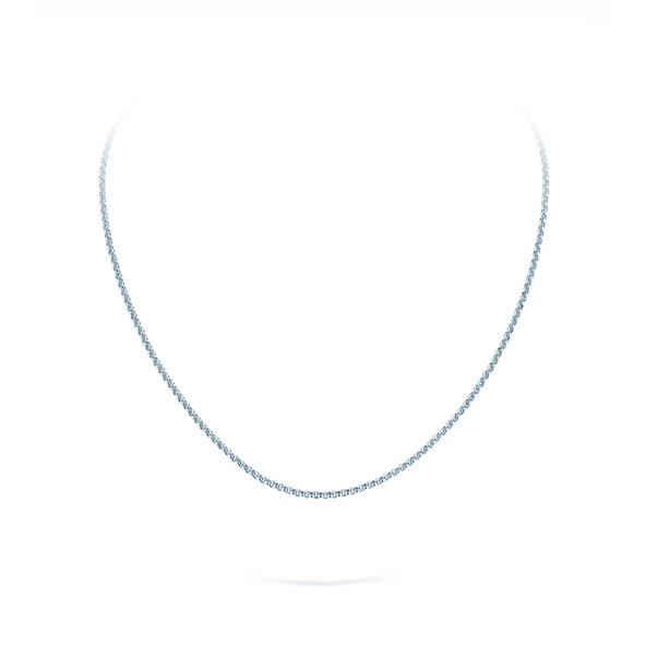 Erbsenkette in Silber 925/- 45cm 2,5mm
