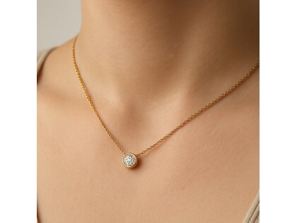 Anhänger Eternal in 14K Weißgold mit Diamant 0,70ct G/SI