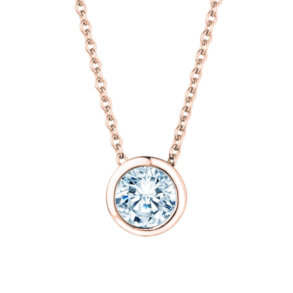 Anhänger Eternal in 18K Roségold mit Diamant 0,70ct G/SI