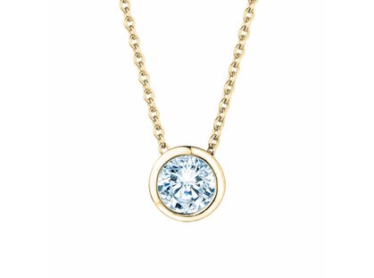 Anhänger Eternal in 14K Gelbgold mit Diamant 0,50ct GSI G/SI
