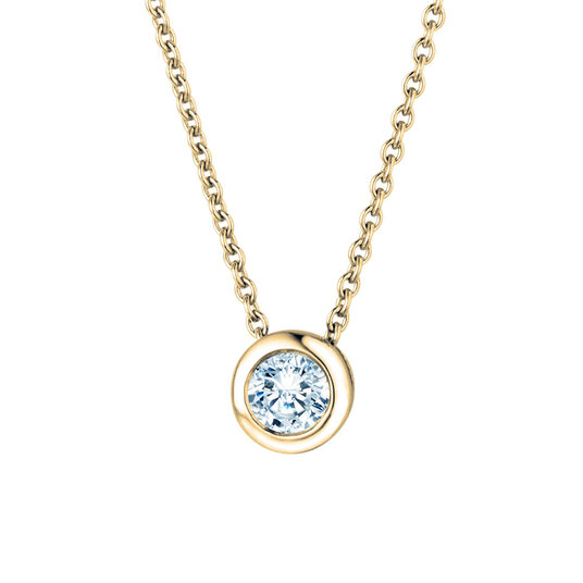 Anhänger Eternal Labordiamant in 9K Gelbgold mit Labordiamant 0,15ct E/VS