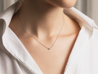 Anhänger Eternal in 14K Roségold mit Diamant 0,15ct GSI G/SI