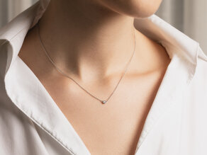 Anhänger Eternal in 14K Roségold mit Diamant 0,15ct GSI G/SI