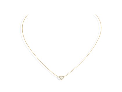 Anhänger Heart Petite in 14K Gelbgold mit Diamanten 0,06ct