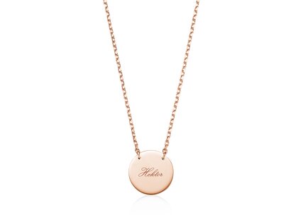 Halskette Leo in 14K Roségold poliert