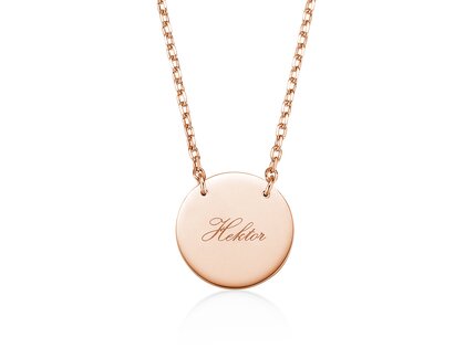 Halskette Leo in 14K Roségold poliert