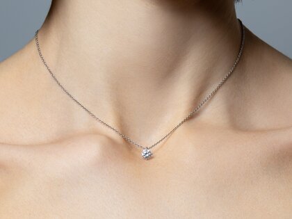 Anhänger Modern in 9K Gelbgold mit Diamant 0,20ct G/SI