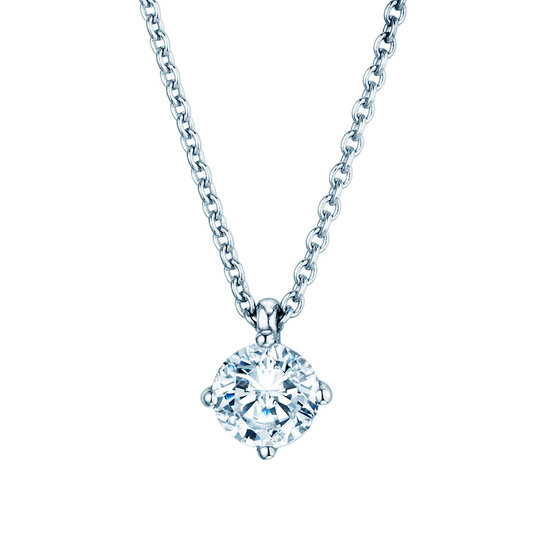 Anhänger Modern in 14K Weißgold mit Diamant 0,70ct GSI G/SI