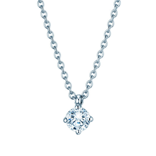 Anhänger Modern Labordiamant in 14K Weißgold mit Labordiamant 0,25ct E/VS