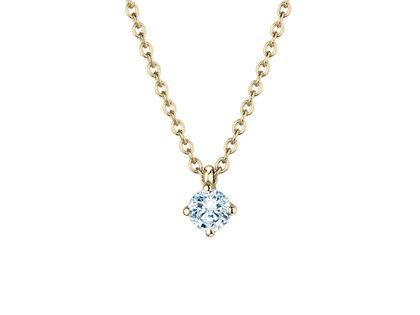 Anhänger Modern in 9K Gelbgold mit Diamant 0,20ct G/SI