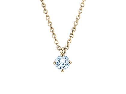 Anhänger Modern Labordiamant in 14K Gelbgold mit Labordiamant 0,25ct E/VS