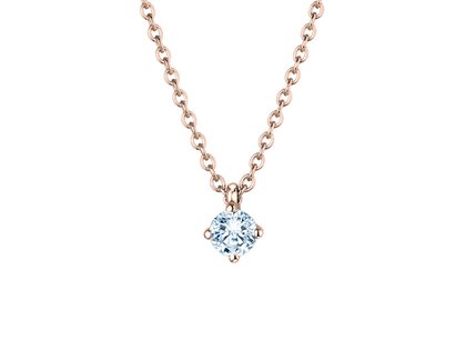 Anhänger Modern in 18K Roségold mit Diamant 0,20ct GSI G/SI