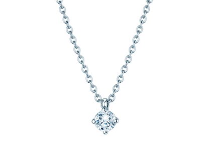 Anhänger Modern Labordiamant in 14K Weißgold mit Labordiamant 0,15ct E/VS