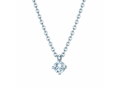 Anhänger Modern in Platin 950/- mit Diamant 0,15ct GSI G/SI