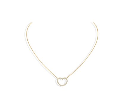 Anhänger My Heart in 14K Gelbgold mit Diamanten 0,19ct