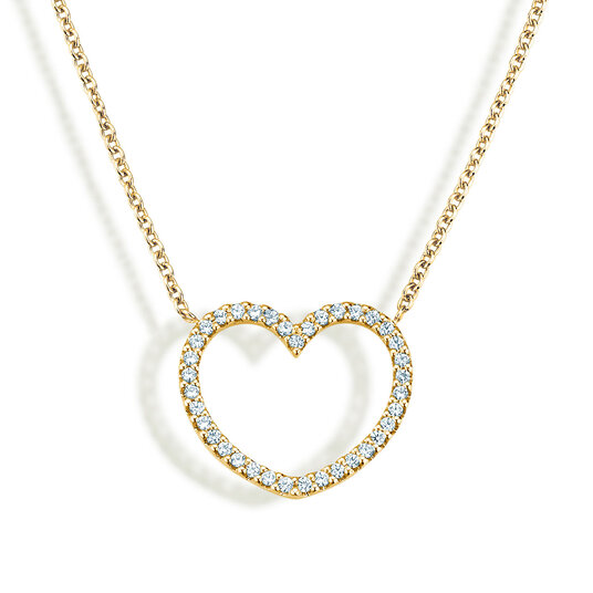 Anhänger My Heart in 14K Gelbgold mit Diamanten 0,19ct