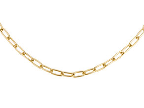 Halskette Paper Clip Oval in 14K Gelbgold 45cm 4,0mm