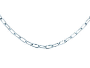 Halskette Paper Clip Oval in Silber 925/- 45cm 4,0mm