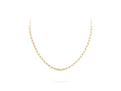 Halskette Paper Clip Oval in 14K Gelbgold 45cm 4,0mm