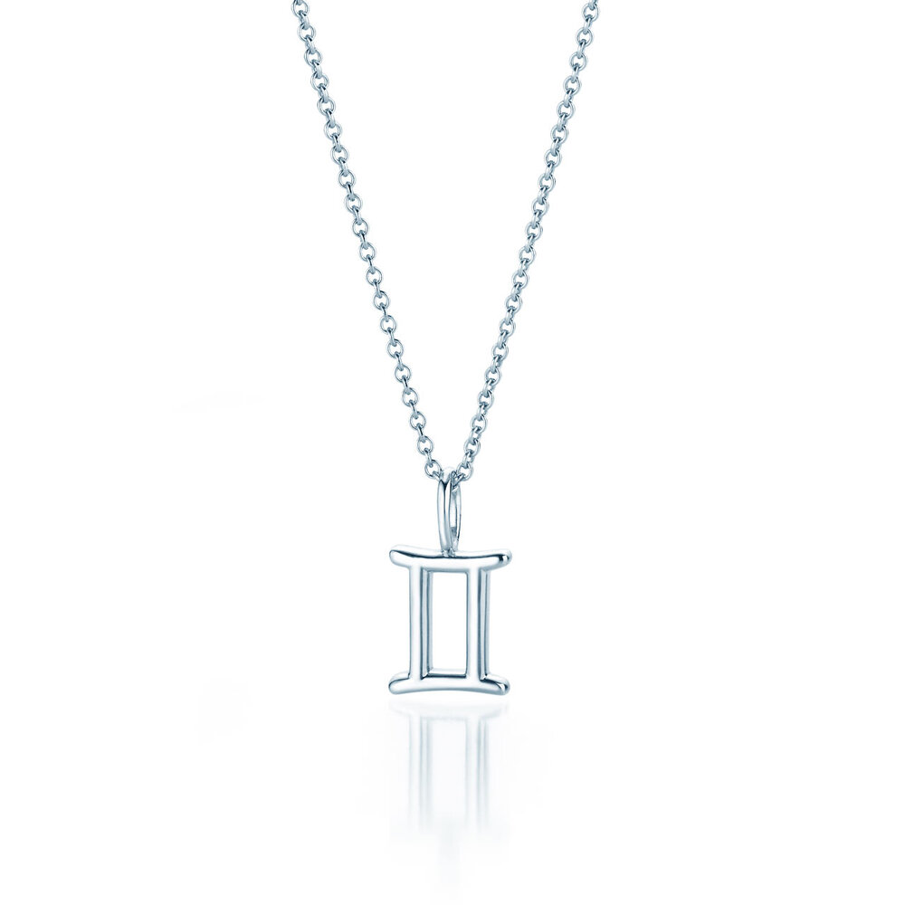 Sternzeichen-Anhänger Zwillinge in Silber 925/-
