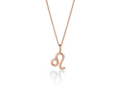 Sternzeichen-Anhänger Löwe in 14K Roségold