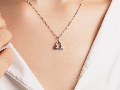 Sternzeichen-Anhänger Waage in Silber 925/-