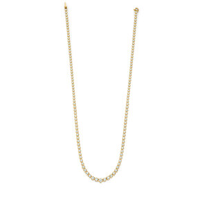 Tennis-Collier Classic in 18K Gelbgold mit Diamanten 2,97 G/SI