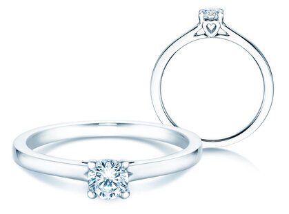 Verlobungsring Romance in Platin 950/- mit Diamant 0,30ct G/SI