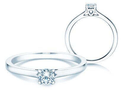 Verlobungsring Romance in Platin 950/- mit Diamant 0,25ct G/SI