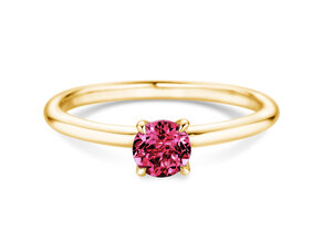Geburtsstein-Ring Classic 4 Januar in 14K Gelbgold mit Granat 0,50ct